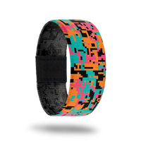 AlamoCity-Sold Out-ZOX - This item is sold out and will not be restocked. Teal, pink, orange and black digital camo. The inside is black and grey digital camo and reads AlamoCity.