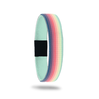 Product photo of outside design of guard your heart with mint, green, peach, pink, red, maroon, purple, blue rainbow design