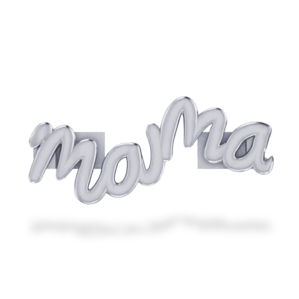 This is a charm that fits ZOX single wristbands, lanyards and hoodie strings only. It is made from stainless steel and is silver in color. The entire charm spells out MAMA in cursive. 