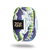 Inside design for Relentless. Purple background with white drawn waves and a green rectangular shape along the middle. Centered is Relentless in white thin text