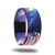 Outside Design of Be Kind to Your Mind: galaxy design with astronaut on one side of the strap that has rainbow lighting beaming from him
