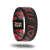 Inside design for Self Love. Black background with small red dot pattern with Self Love in red text. The O in love is replaced with an outline heart shape