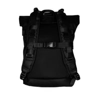 A product photo of the Imperial v2 backpack showing the back side of it with the shoulder straps and padding