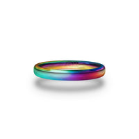 Inside design of multicolor ring with sketched in text inside of serial number