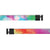 A product image of a wide and flat string with black metal aglets meant to be used with the ZOX hoodie. The string is called Yes I can. It is a brush stroke design composed of many different colors such as blue, green, pink, purple, orange, red, and yellow